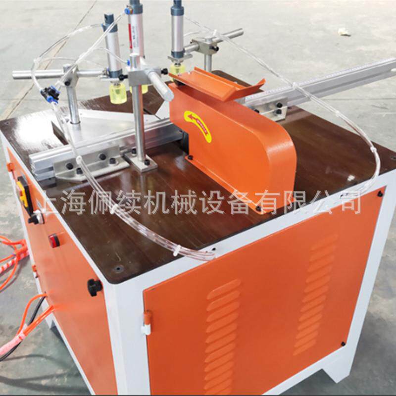 厂家机直供45度斜切机气动铝切材QDLCQJJ0角机切切割晶钢门铝材割