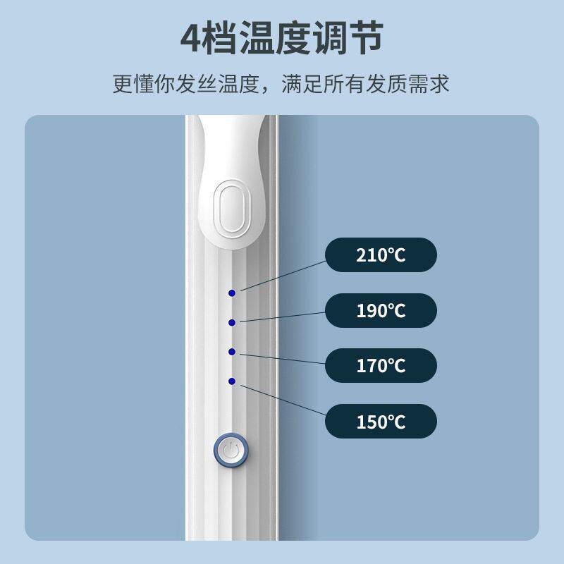 新款直销源厂卷发棒护发不伤烫发负离子大波浪卷刘海夹板持久定型