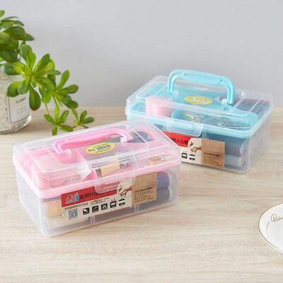 Portable mini sewing box package of household sewing needle