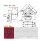 电机 轻松双套件8电动推车 携带700w电动英寸 链推车300kg驱动