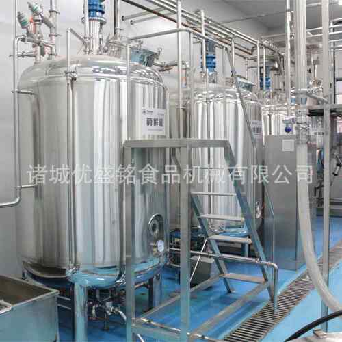 青梅茶饮料灌装生线 植物蛋白饮加料QTY工机器 菊绿花醋产调配机