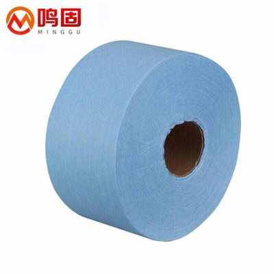 除尘白蓝色实验室蓝色杜邦工业用擦拭纸卷纸无尘无纺布鸣固吸油纸