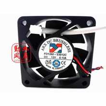 。AA 6015 6CM超安静风扇 服务器风扇 12V 0.13A FD1260-S3012C