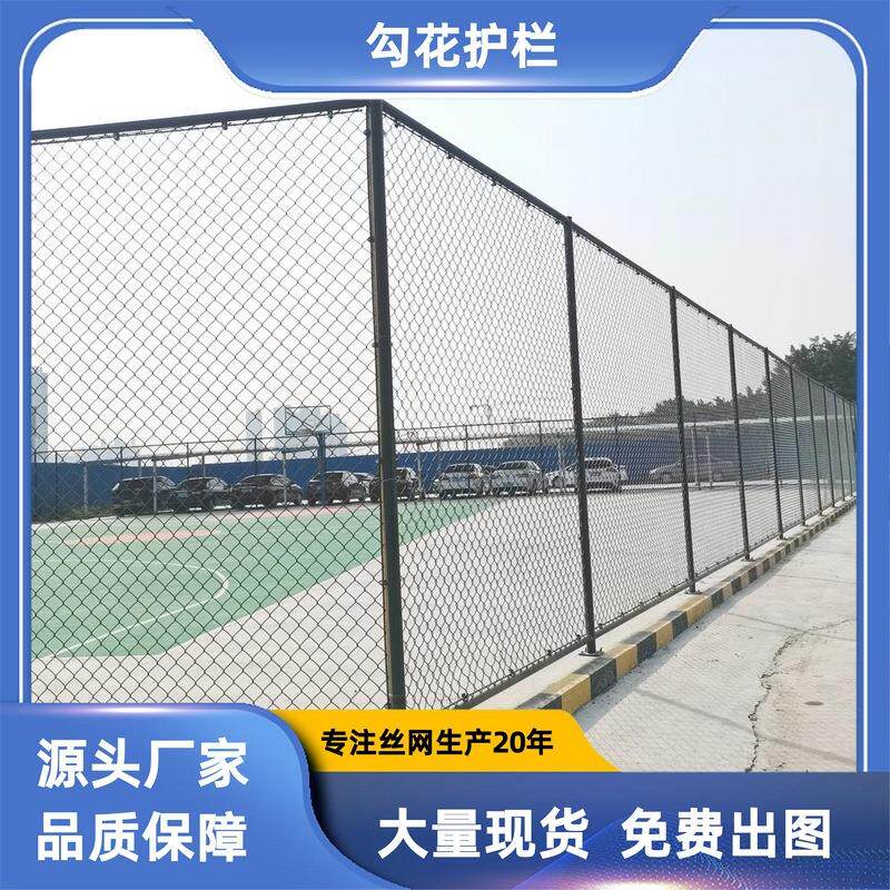 新农村建设蓝球场勾花护栏组装式运动场安全防护勾花围网