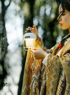 Luingbox露营盒子户外灯超长续航氛围灯野营帐篷灯led复古照明灯