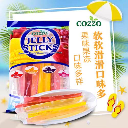 馬來西亞進口高柔優酪乳果凍條240g棒冰棒碎碎冰吸吸果凍兒童零食