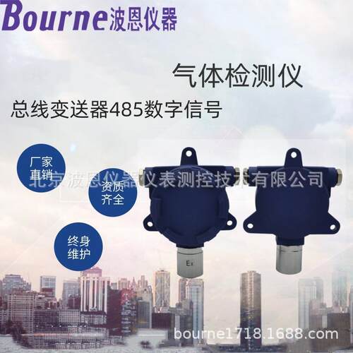波恩仪器总线固定防爆有毒SO2气体检测仪厂家二氧化硫毒气探测器