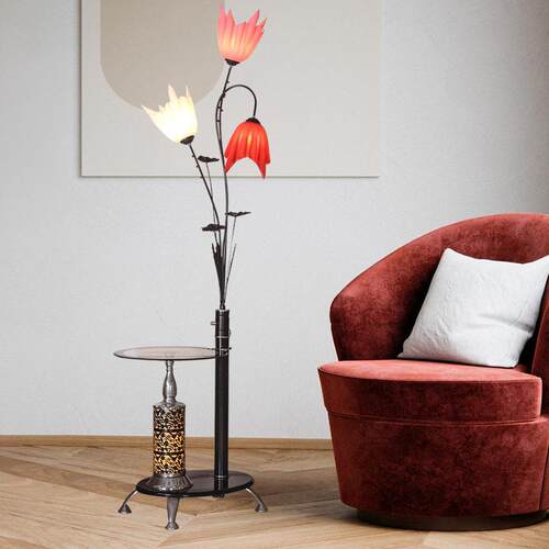 厂家现简约客厅亚克力led落地灯简约创意鲜花造型客厅落地灯