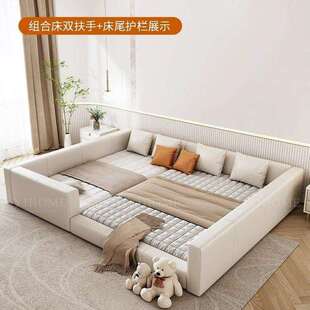 二胎榻榻米床大床家庭亲子拼接床子母床超大主卧四口加宽床床一家