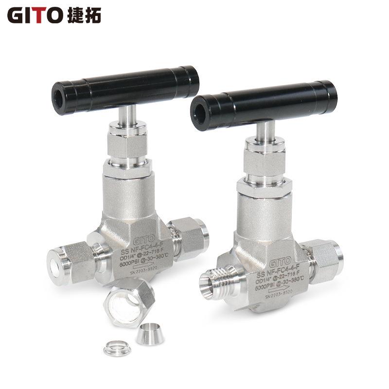 厂家供应高压卡套针阀NF一体式针阀6000PSI高压卡套针阀SS316