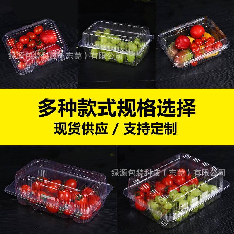 一次性水果盒加厚果蔬打包盒透明果切带盖大丰盛包装盒