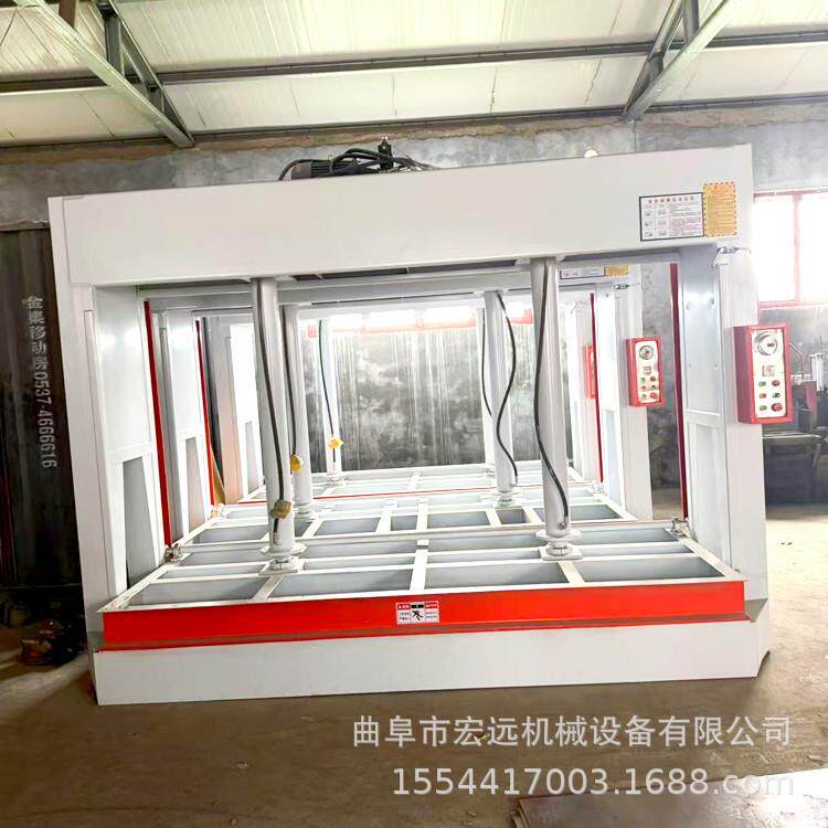 100吨HY-50实木家具大型四缸冷压机钢门板橱柜定门木型复合压机
