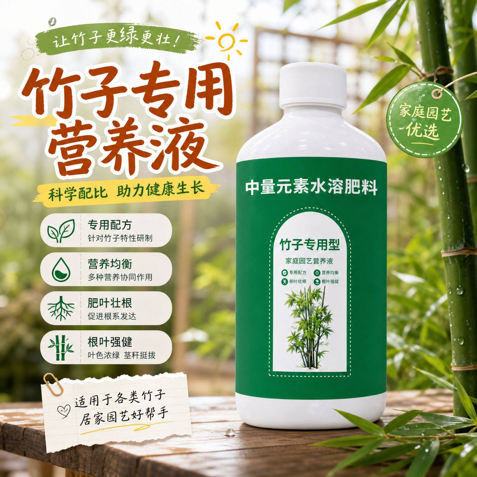 营养液门竹红观音竹竹子生物菌肥