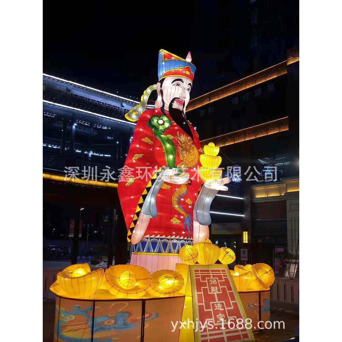 厂家春节元宵花灯彩灯兔年造型灯现货 2023农历新年灯会迎春灯组