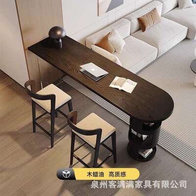式木吧台桌法靠墙客厅条隔DBR断亚克力长桌沙发吧台边柜创意高实