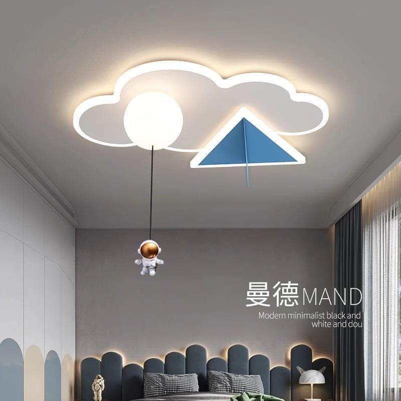 云朵吸顶灯北欧儿童房主卧室现代简约创意男孩女孩房间灯具