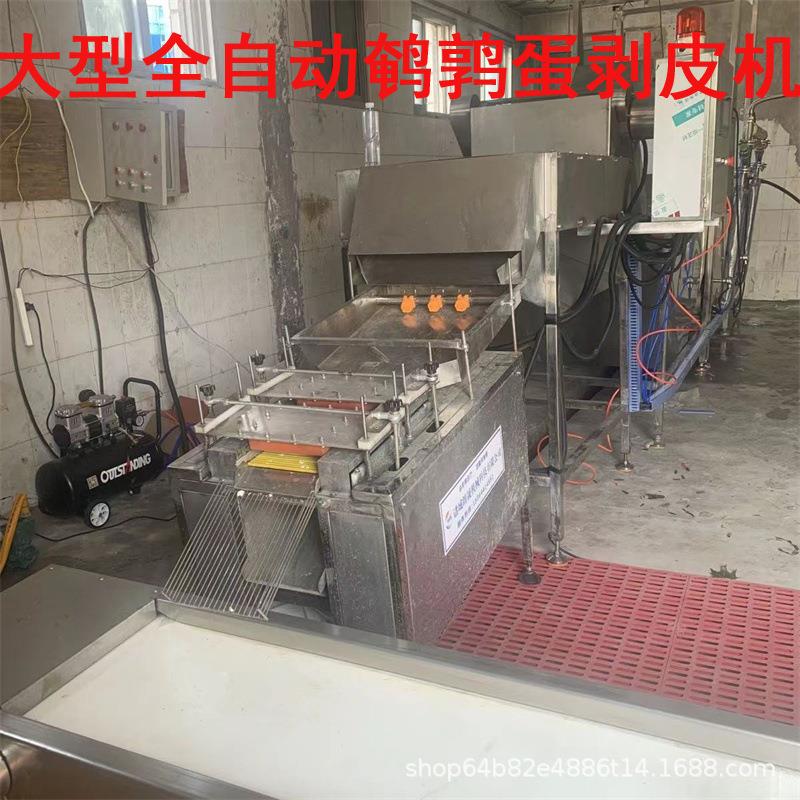 大型鹌鹑蛋剥壳机流水线商用全自动智能控制蛋类蒸煮去壳剥皮设备
