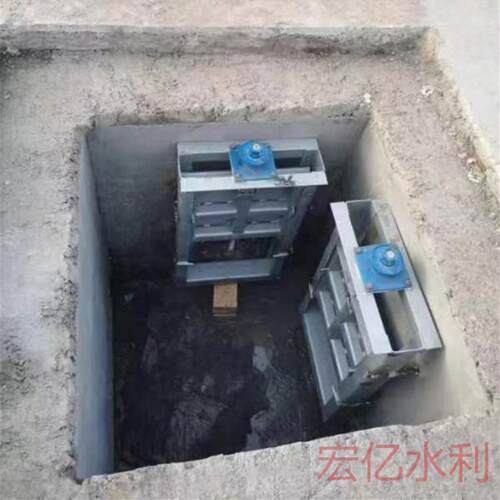 渠道钢制插板闸手电两用钢制闸门厂家机闸一体04不锈钢闸门