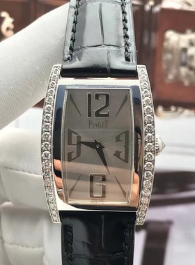 98新伯爵18K白金原镶钻G0A35091石英女士手表中性手表27mm正品