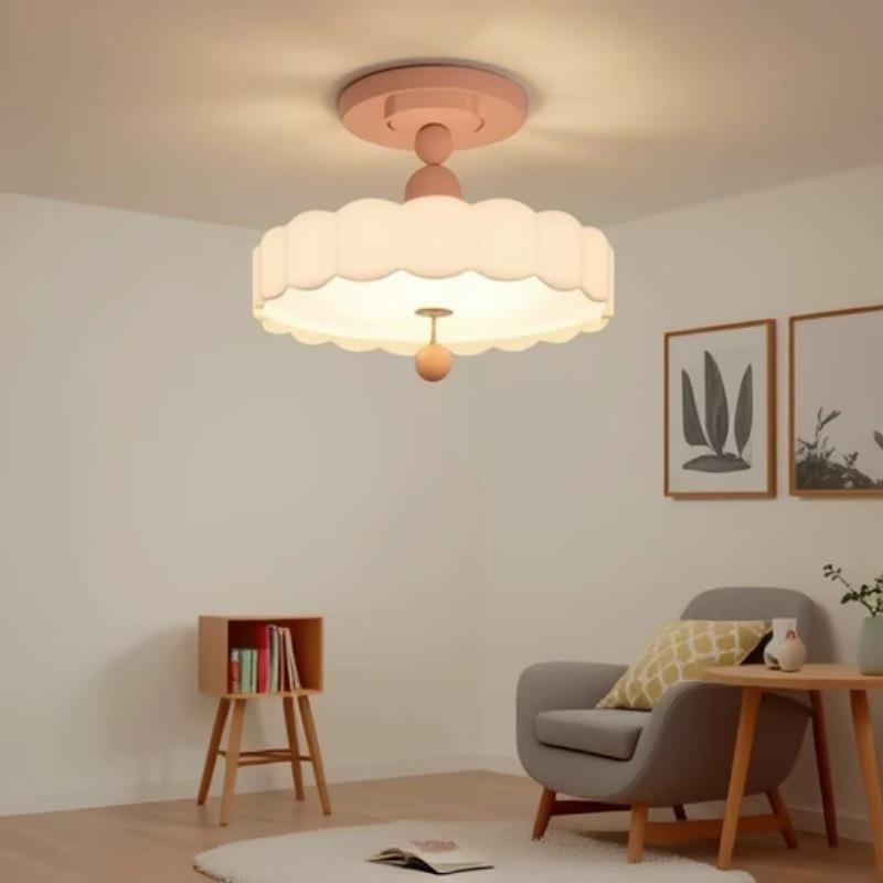 法式奶油风卧室吊灯智能中古创意全光谱护眼书房主卧餐厅吸顶灯饰