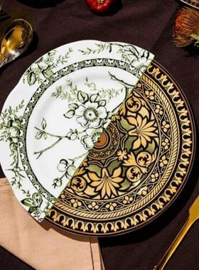 SELE中西合璧拼接盘子9寸西餐冷餐盘装饰盘挂盘坐盘软装配饰礼物