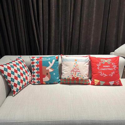 Christmas pillow cover home sofa pillow cushion cover golde