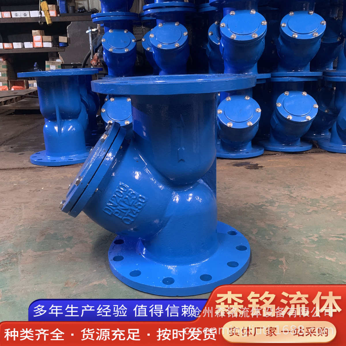 Y型过滤器GL41H法兰过滤器污水过滤球墨铸铁材质承压25公斤