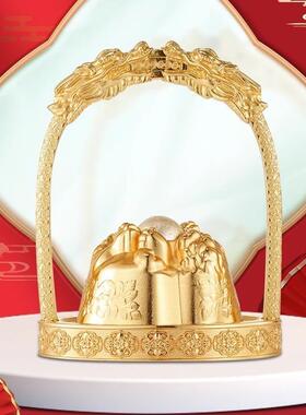 李居明八运跨九运吉祥物【金银千万里】摆件八运家居摆设