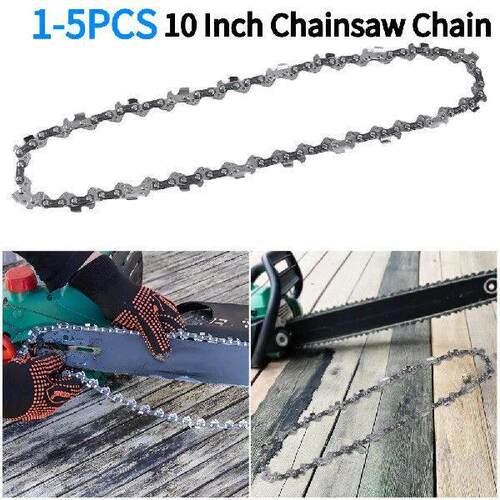 1-5PCS 10 Inch Mini Steel Saw Chain 40 Drive Links