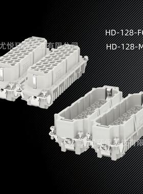 航空插头矩形连接器HD-128-FC,HD-128-MC超高密度型连接器