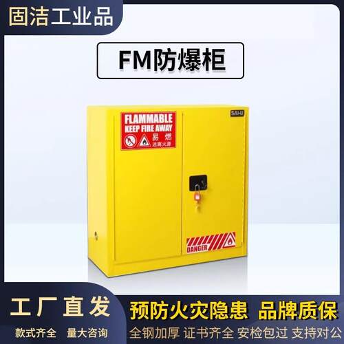 实验柜FM防爆柜危化品储存柜化学品安全柜易燃危险品防爆箱45加仑