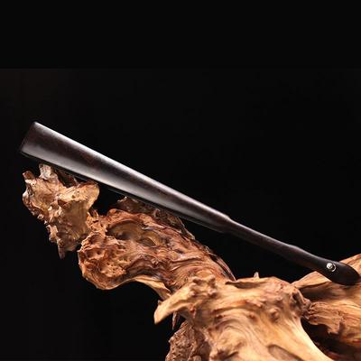 厂乌工木紫檀木中国风男士空文白宣HMI纸玩光折扇古风苏工绢面10