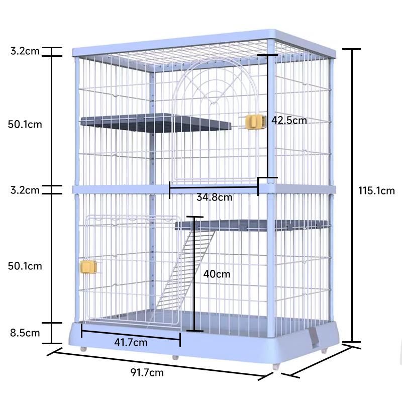 新款猫笼子猫砂猫盆别一体猫窝猫墅带厕所家用内猫咪宠室物猫屋不