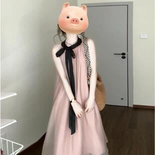 洋装女2026夏季新款今年流行爆款夏日绝美长裙子小个子法式大方