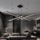 设计现师餐吊灯QIB简约代一字长条餐桌吧台灯简网厅红前台办公极