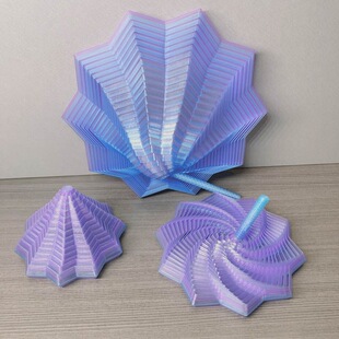3d打印带手柄水晶萝卜塔幻觉解压螺旋塔玩具烦躁之星解压神器