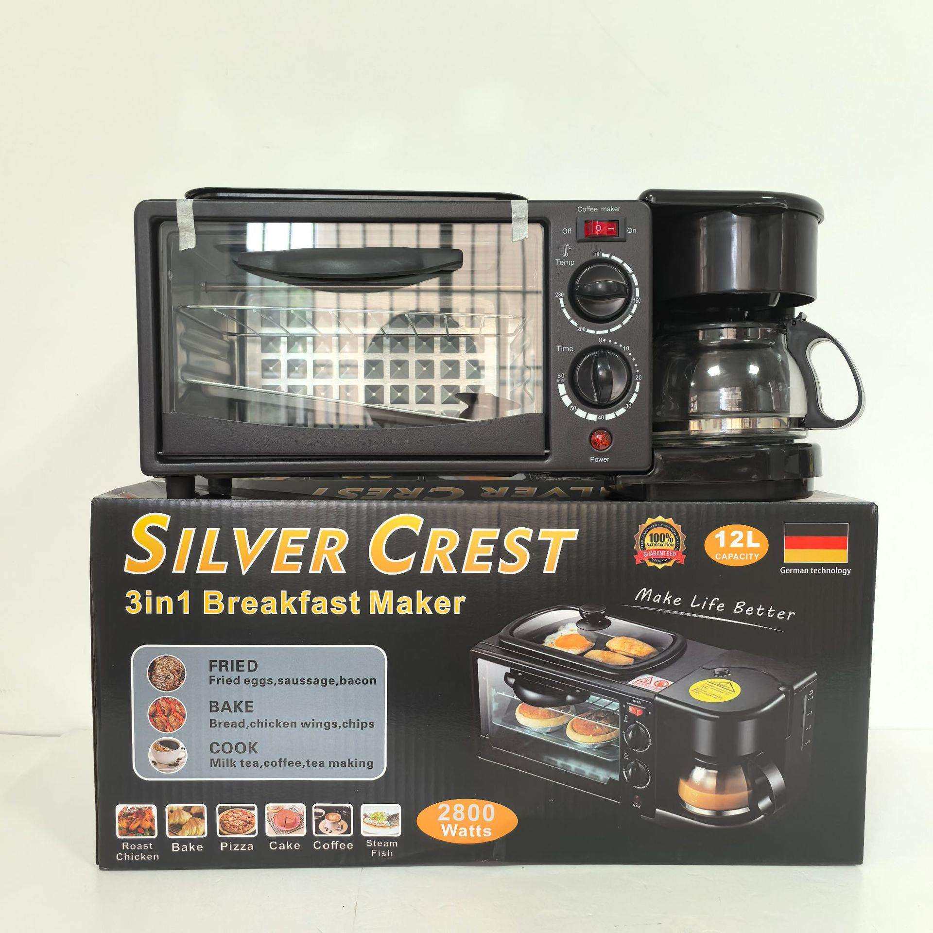 110V220V3in1breakfastmachine多功能家用多士炉迷你电烤箱