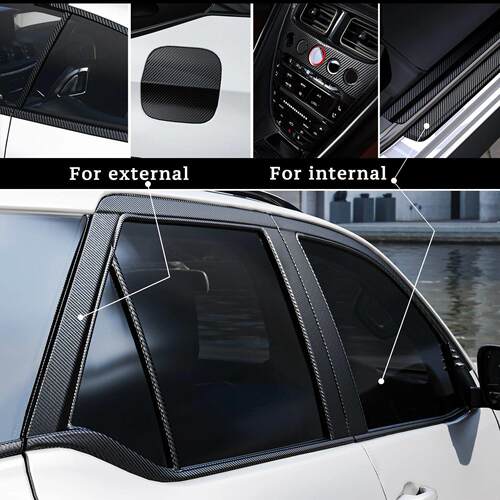 1-10m Nano Carbon Fiber Car 3D Tape er Door Mirror Paste Pro