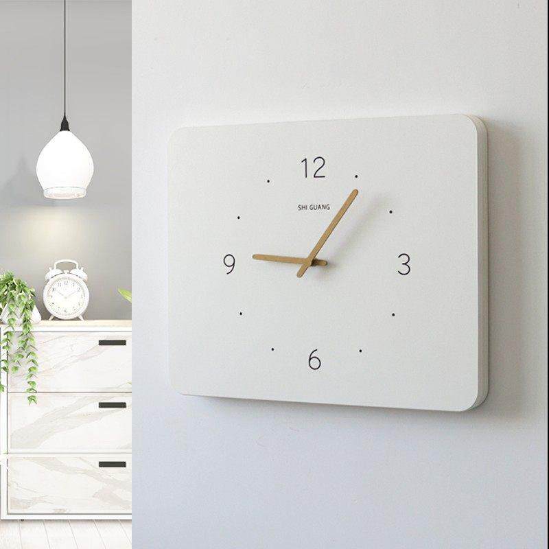 北欧风电表箱装饰画画带钟表竖款时钟空气开关电闸配电箱遮挡免打