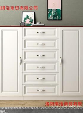 斗柜收柜简约现卧代五斗柜实木纳客厅简约六斗储78499橱室白色抽