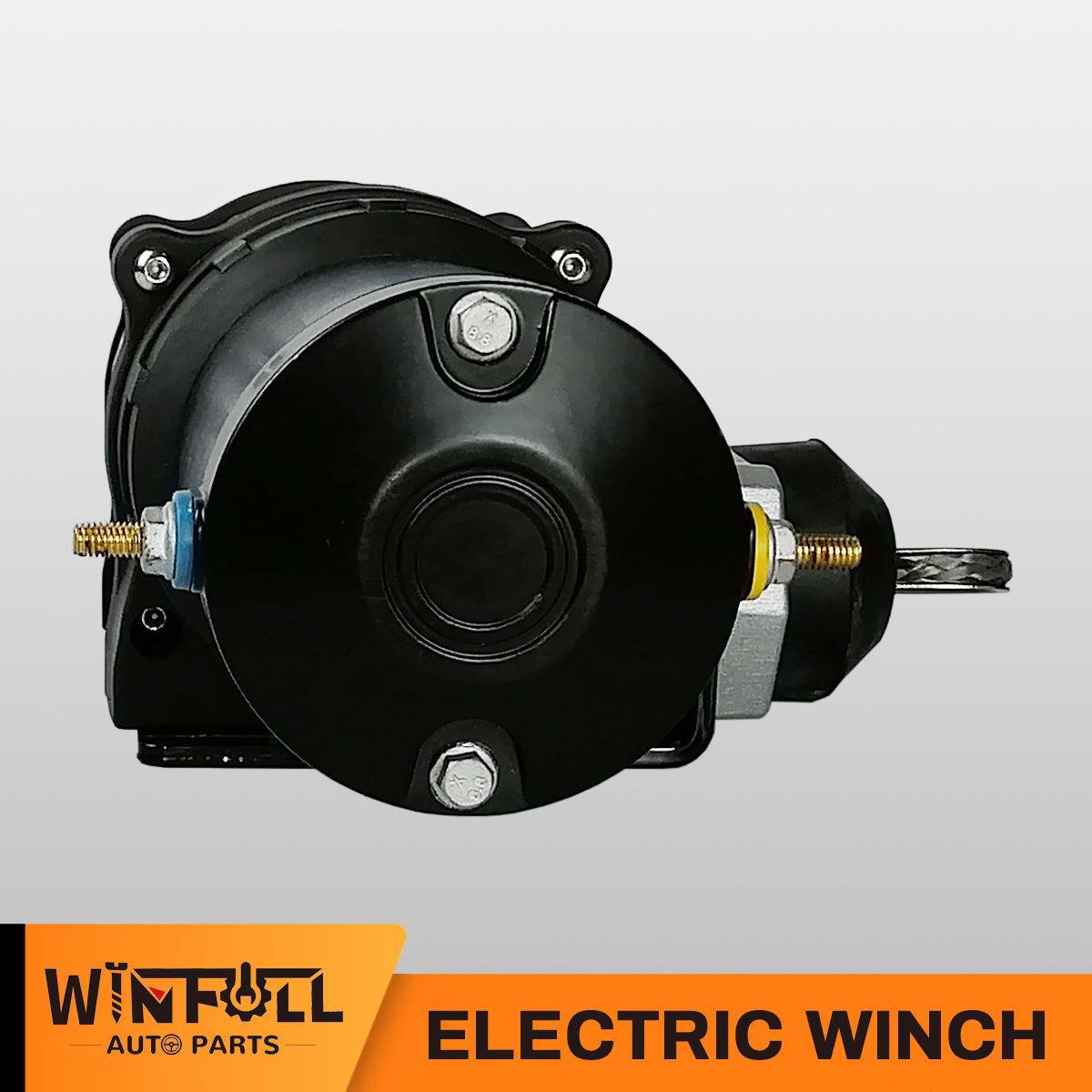 包邮越野6000B尼龙573绳小脚盘户L外可拆卸电动绞盘VATUTE12V