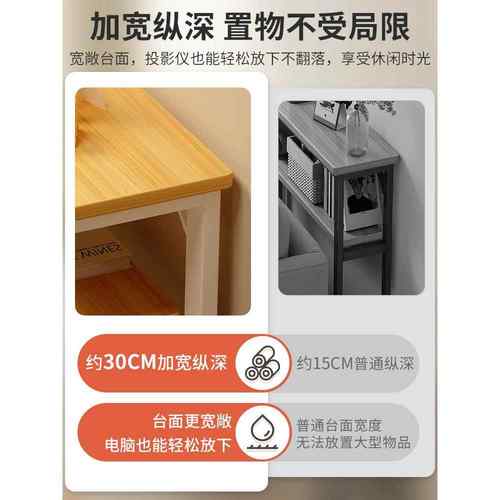 长宽30多层置物架出租房简易电脑MGL书桌桌卧桌室床边条桌靠墙窄