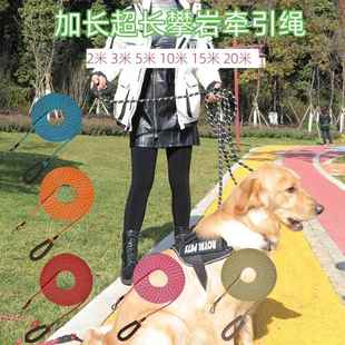 狗狗牵引绳遛狗绳子超加长狗链猫咪小型大型犬5米10米训练追踪绳