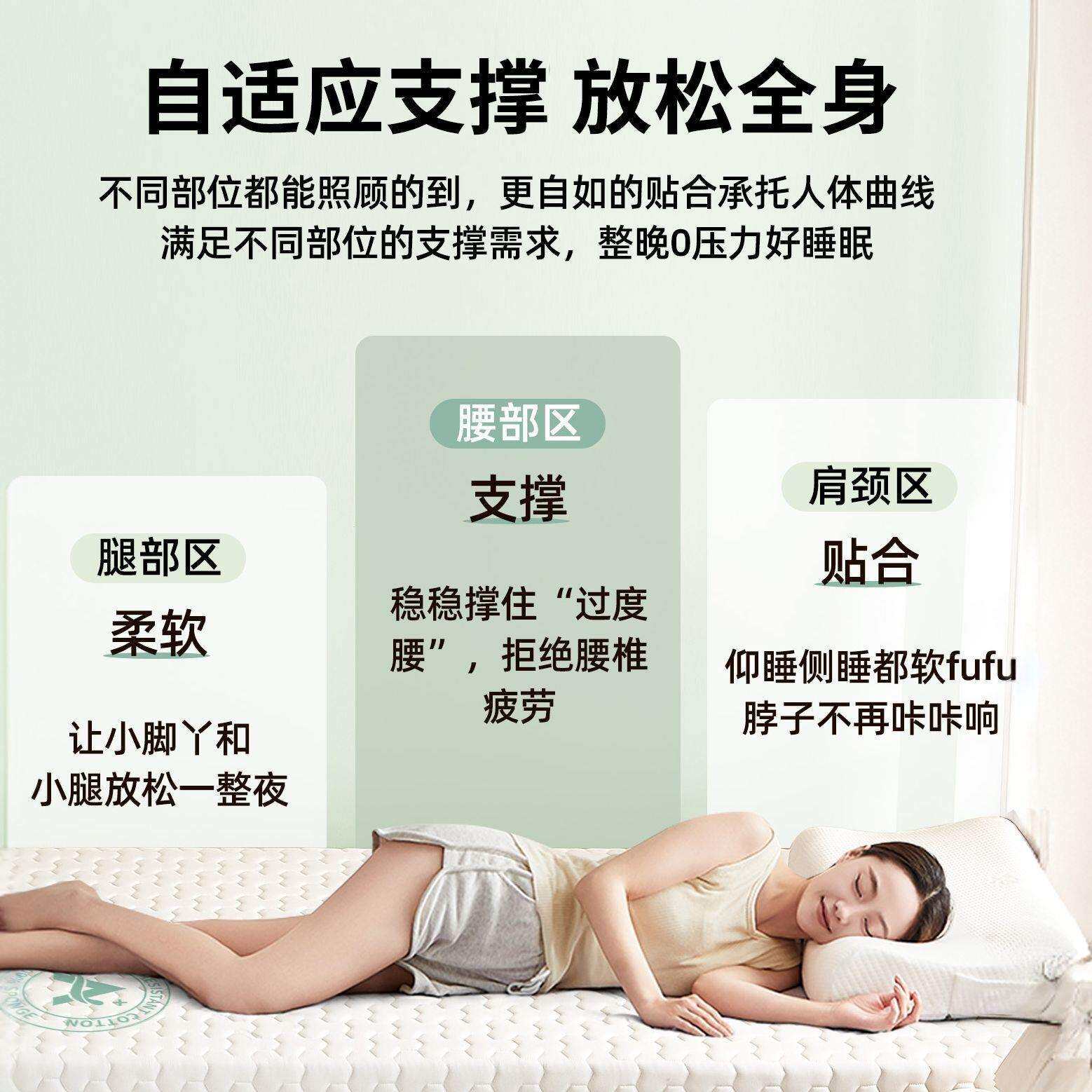 宿学单人乳床垫遮盖物家胶用舍卧室榻榻米褥子垫被租房专生用8789