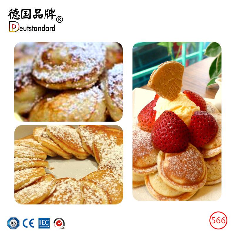 商用松饼0设备牛小565松饼华夫机奶器大金不沾涂层10孔华夫圆饼机