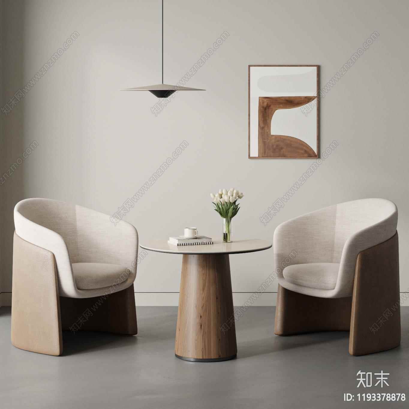 休闲单人沙发茶几组合休息区商务酒店会客区洽谈接待一桌两椅组合