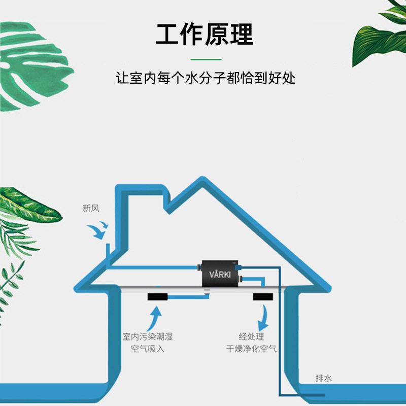 家用除湿机吊顶新风除湿一体机除湿净化别墅地下室厂家直销