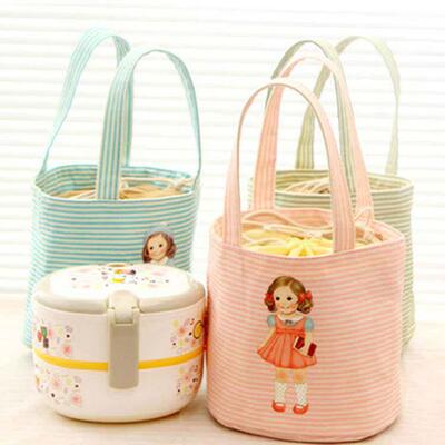 Cute little girl waterproof insulation bag lunch box bag bag