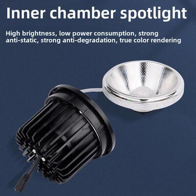 Led豆胆灯内衬Cob聚光灯核心Ar111大胆灯杯12W配件格栅聚光灯灯泡
