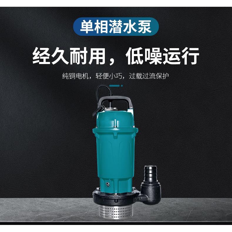 利欧铝壳潜水泵220v小型抽水机农用灌溉家用井水抽水泵高扬程吸水